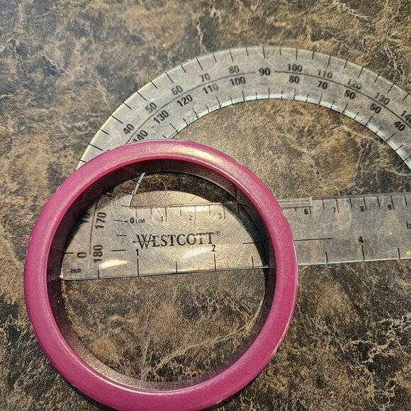 Lot of 4 80s style retro chunky bangle bracelets - Picture 6 of 8